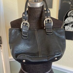 Tignanello Black Leather Women's Bag